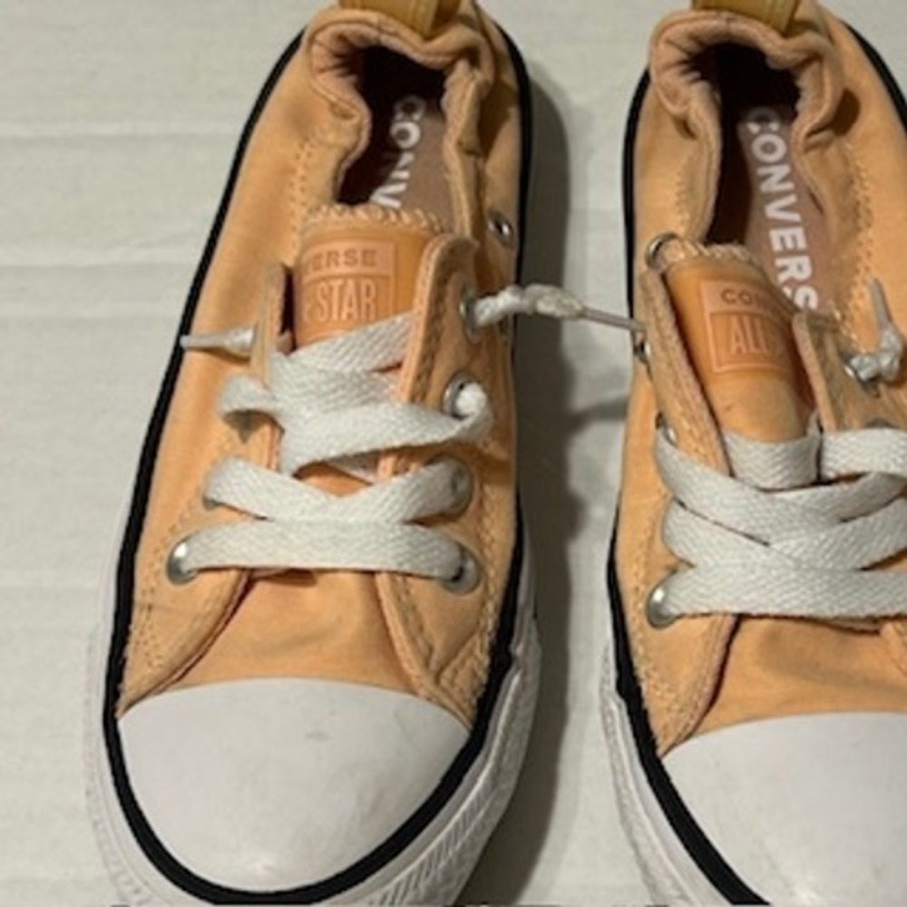 Converse All Star Women's 5 Peach Low Top Sneakers – Canvas Shoes - Picture 2 of 8